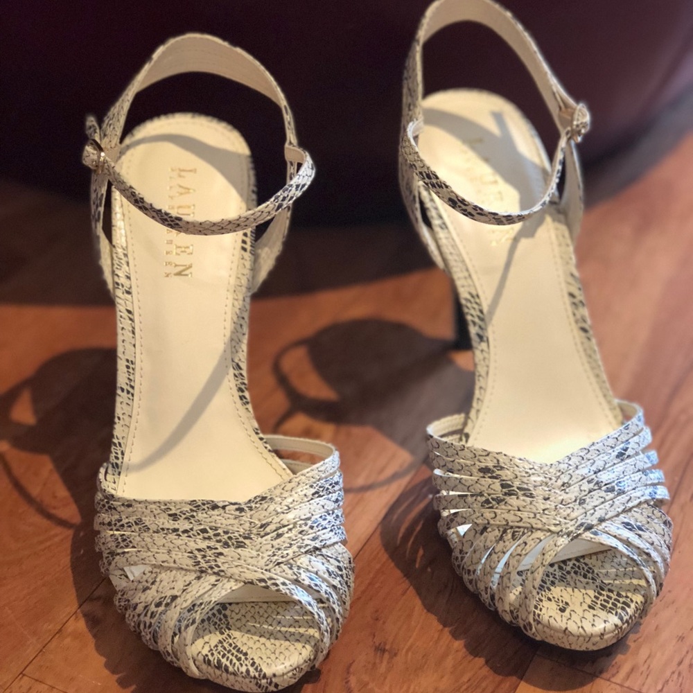 Ralph Lauren faux Snakeskin Sandals